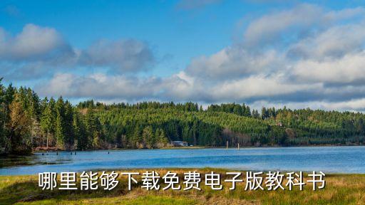 哪里能够下载免费电子版教科书