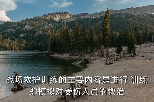 战场救护训练的主要内容是进行 训练即模拟对受伤人员的救治