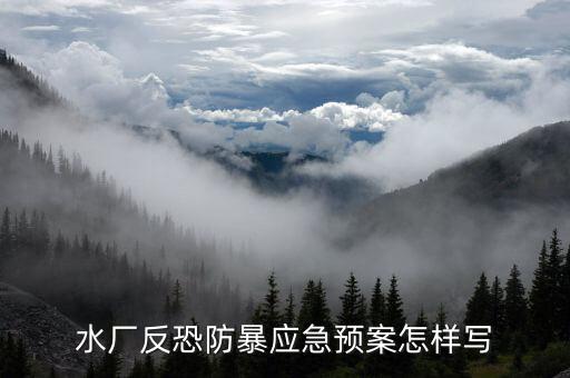 企业反恐防暴应急预案，水厂反恐防暴应急预案怎样写