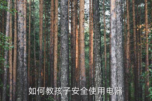 如何教孩子安全使用电器