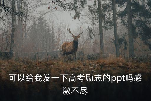 可以给我发一下高考励志的ppt吗感激不尽
