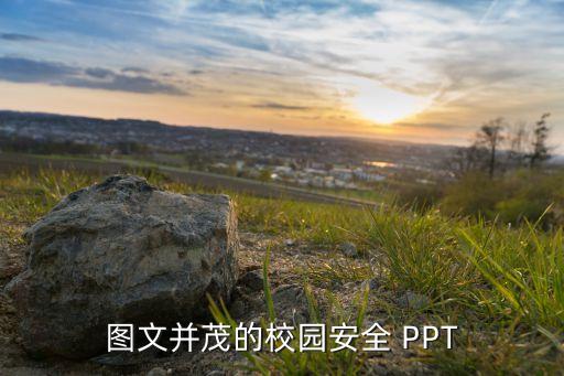 图文并茂的校园安全 PPT
