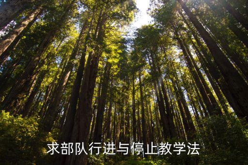 求部队行进与停止教学法