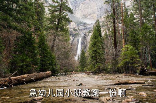 急幼儿园小班教案一份啊