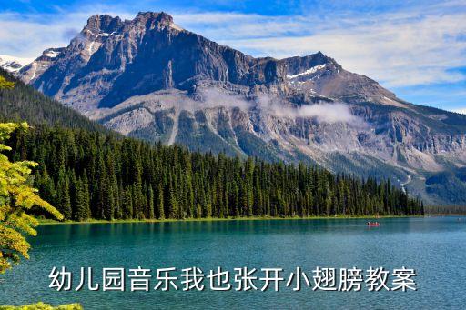 幼儿园音乐我也张开小翅膀教案