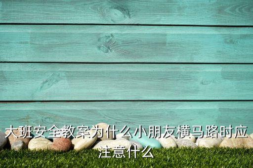 大班安全课过马路安全教案，幼儿园交通法制安全教案