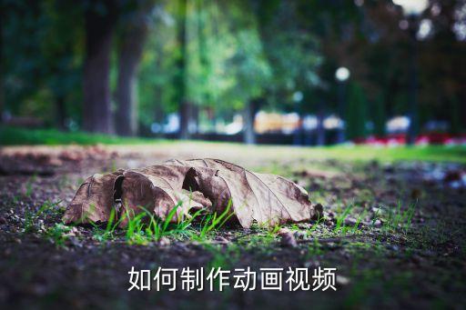 如何制作动画视频