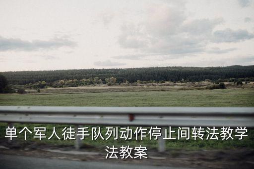 士官教学法教案视频，单个军人徒手队列动作停止间转法教学法教案