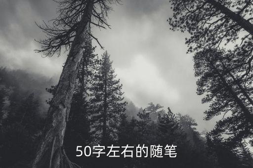 50字左右的随笔