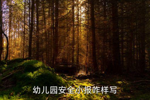 幼儿园防传销安全教育简报，幼儿园安全小报咋样写