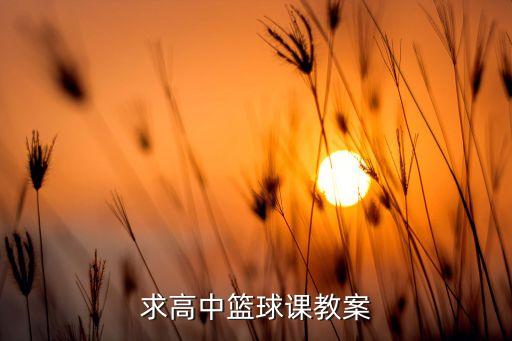 篮球教学教案1500字，求高中篮球课教案
