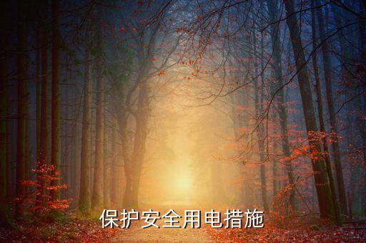 用电安全及防护措施，保护安全用电措施