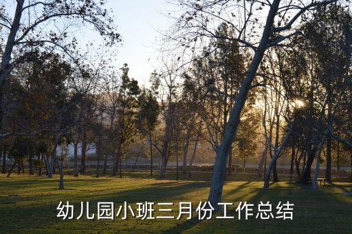 幼儿园小班三月份工作总结