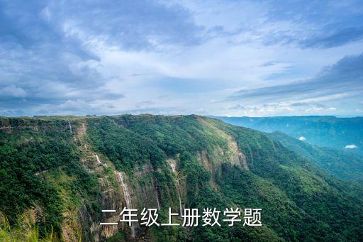 二年级上册数学题