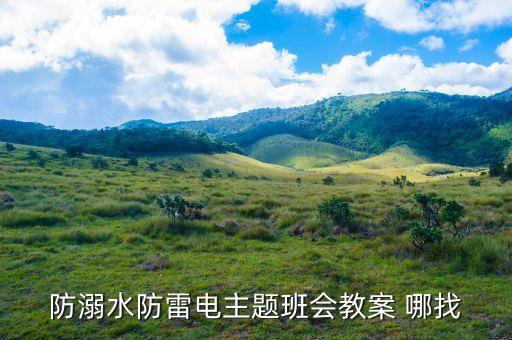 防溺水防雷电主题班会教案 哪找