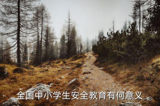全国中小学生安全教育有何意义