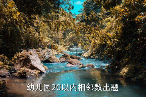 幼儿园20以内相邻数出题