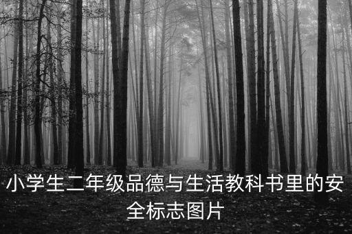 小学生二年级品德与生活教科书里的安全标志图片