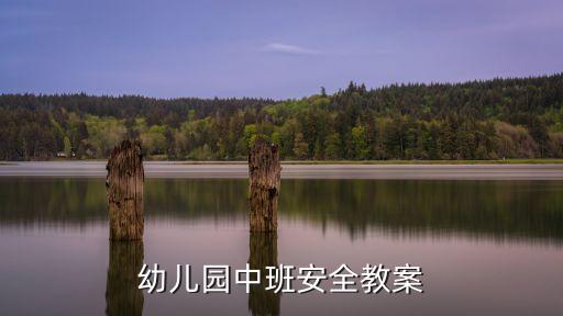 幼儿园中班安全教案
