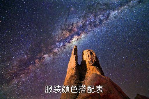 服装颜色搭配表