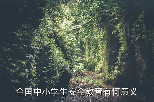 全国中小学生安全教育有何意义