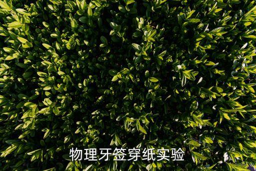 幼儿园科学小实验牙签的魔力，科学小实验来啊