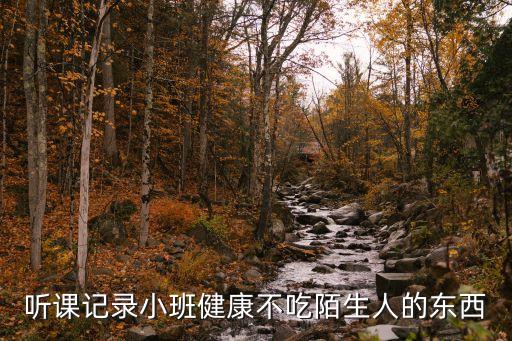 听课记录小班健康不吃陌生人的东西