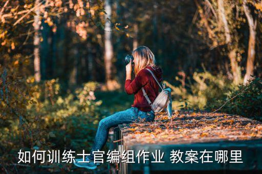 如何训练士官编组作业 教案在哪里