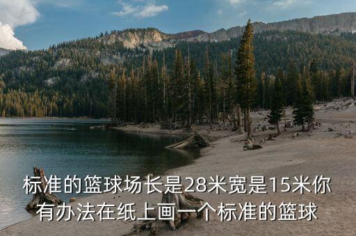 标准的篮球场长是28米宽是15米你有办法在纸上画一个标准的篮球