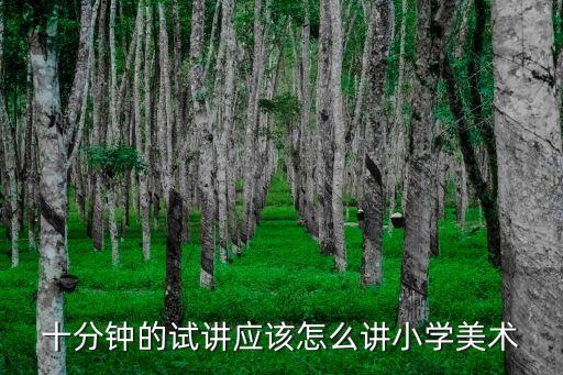 十分钟的试讲应该怎么讲小学美术