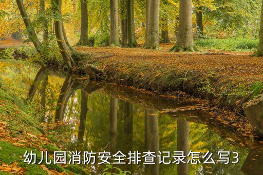幼儿园消防安全排查记录怎么写3