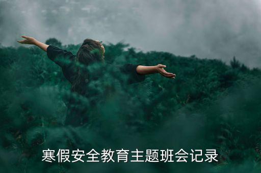 寒假安全教育主题班会记录