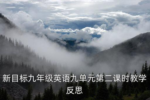 新目标九年级英语九单元第二课时教学反思