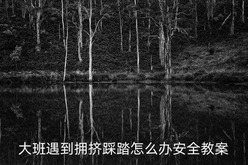 大班遇到拥挤踩踏怎么办安全教案