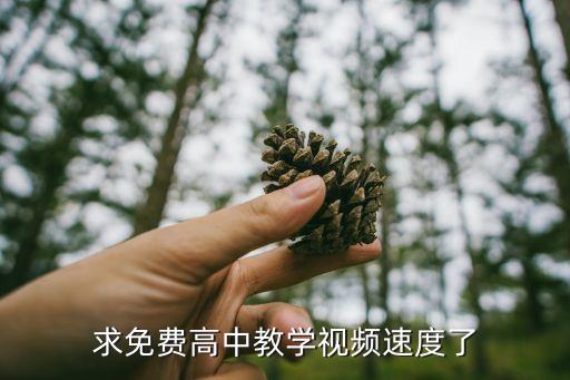 高中讲课视频，求免费高中教学视频速度了