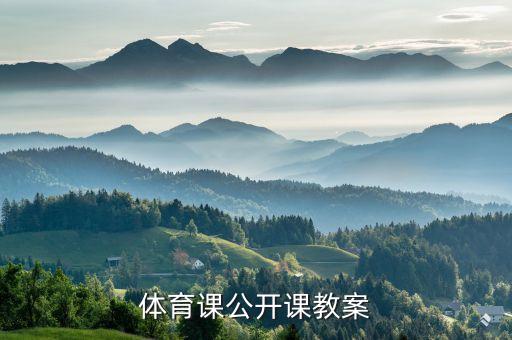 体育课公开课教案