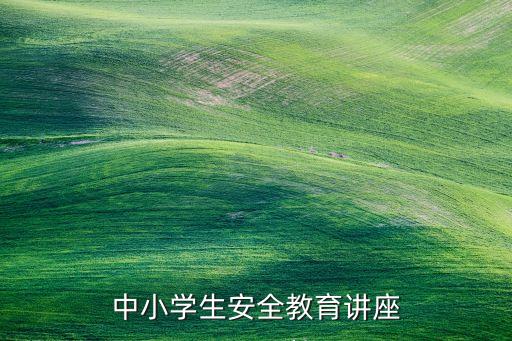 学校安全知识教育讲座，中小学生安全教育讲座