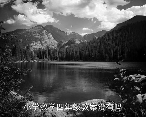 小学数学四年级教案没有吗