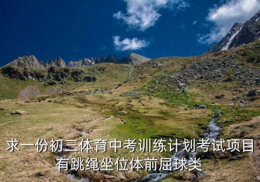 求一份初三体育中考训练计划考试项目有跳绳坐位体前屈球类