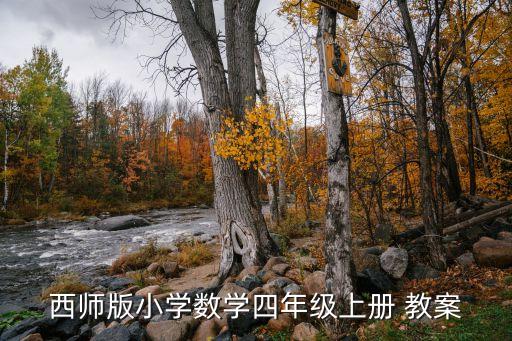 西师版小学数学四年级上册 教案