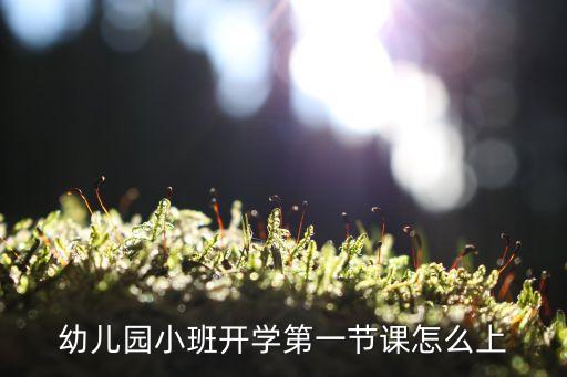 幼儿园小班开学第一节课怎么上