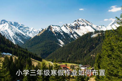 小学三年级寒假作业如何布置