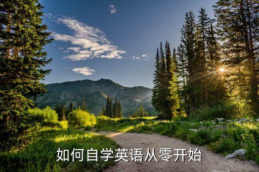 如何自学英语从零开始